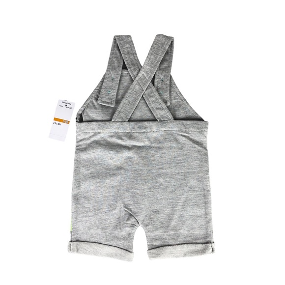 DISNEY BABY MICKEY MOUSE Boys 2-Piece Shortall and Printed T-shirt - Picture 5 of 5